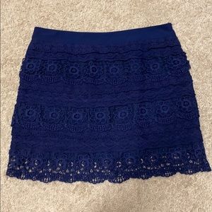 Francesca’s crocheted skirt
